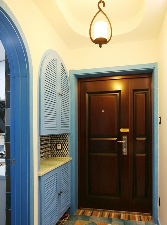 132㎡蓝白小清新装修 地中海纯美复式家居
