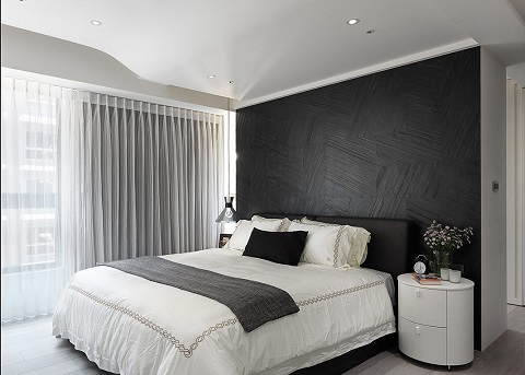 黑白灰现代二居室设计