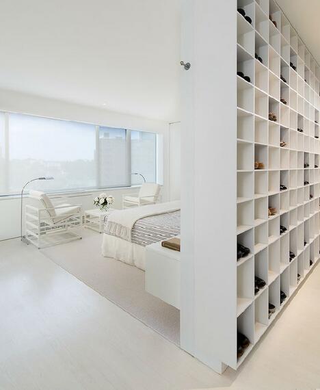 纯净莹白简约一居室公寓设计效果图