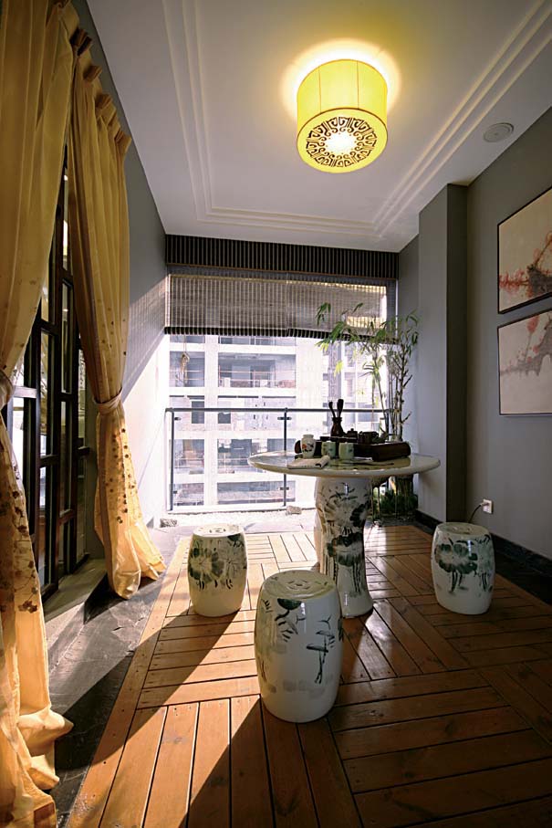 中式古典唯美三居室装修案例欣赏