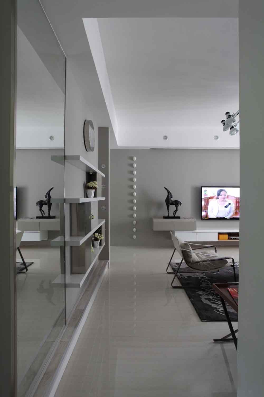 现代纯粹设计三居室装修设计案例欣赏