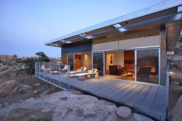沙漠上的住宅 现代风格别墅设计效果图