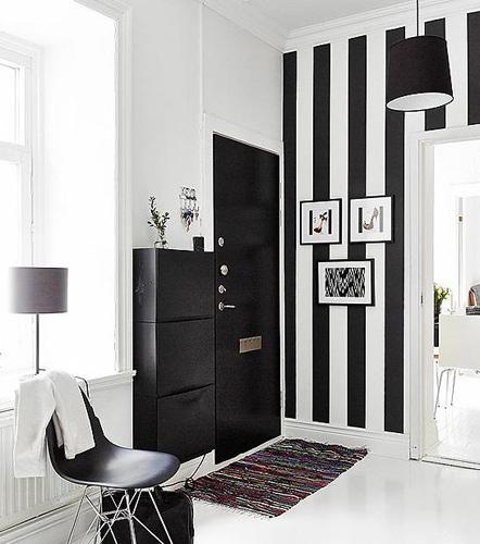 黑白的主色调 时尚精致的小屋