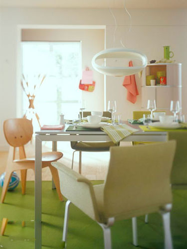 活力绿色点缀家 室内装饰设计效果图