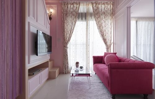 魅力粉色诱惑 高贵优雅的小loft公寓