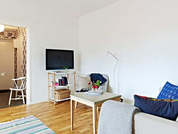 优雅北欧风 54平紧凑型小户型公寓