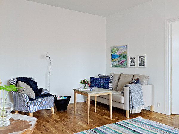 优雅北欧风 54平紧凑型小户型公寓