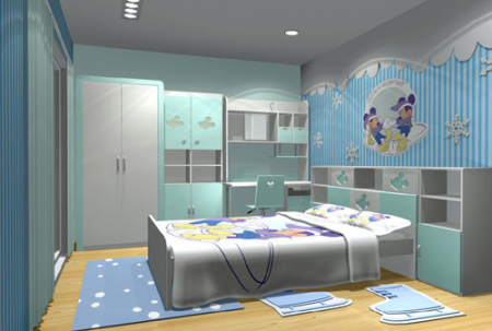 暖暖儿童房室内设计 可爱温馨尽显童趣