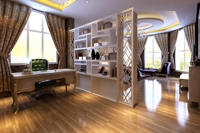 现代欧式风格 精美黄色系客厅设计