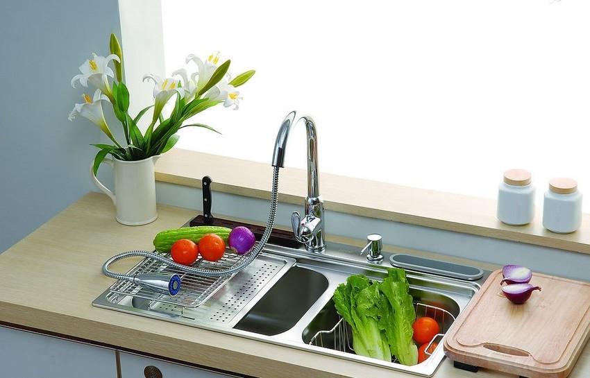 不可缺的水槽利用 厨房装修效果图推荐