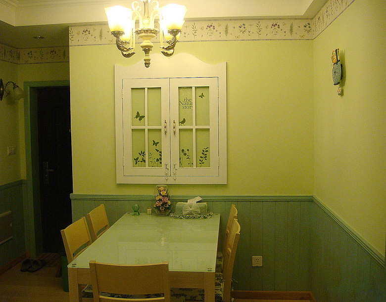 80平米田园小家室内设计 清新绿色