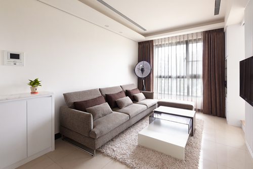 现代简约型时尚白色居所室内设计