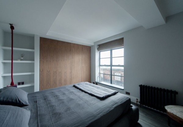 伦敦现代轻工业风公寓改造室内设计
