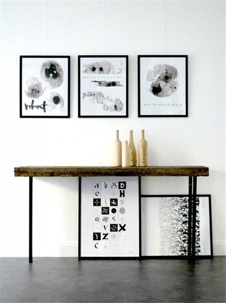 黑白灰为主色调的现代家装设计效果图