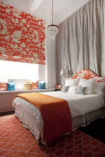 温馨舒适 多款橙色卧室装修效果图