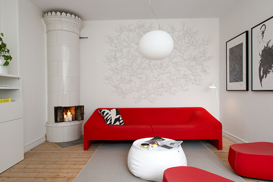 新鲜感的瑞典公寓欧式雅致室内设计