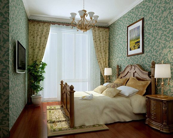 欧式古典四居室营造和谐温馨的居室氛围