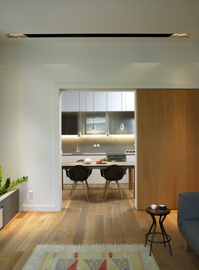 极简风格公寓装修 木制简约室内设计