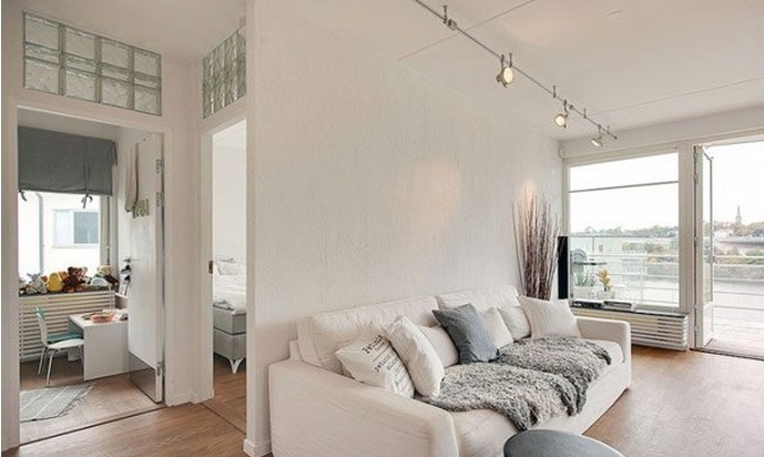 北欧风格顶楼公寓 白色的清爽设计