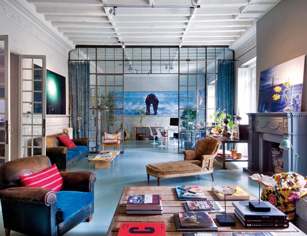 湛蓝的海洋现代公寓装修效果图