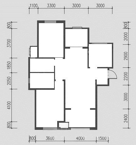 茶山公寓-田园风格-三居室-装修案例