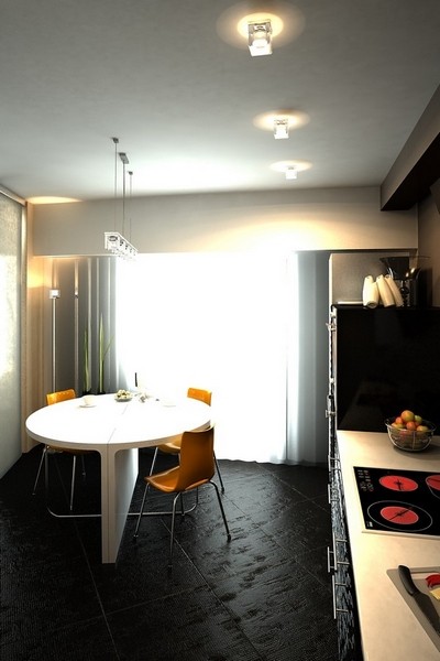 橙色点亮空间 简洁现代公寓装修效果图