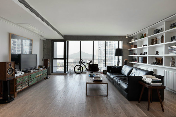 现代简约风格 舒适公寓客厅效果图