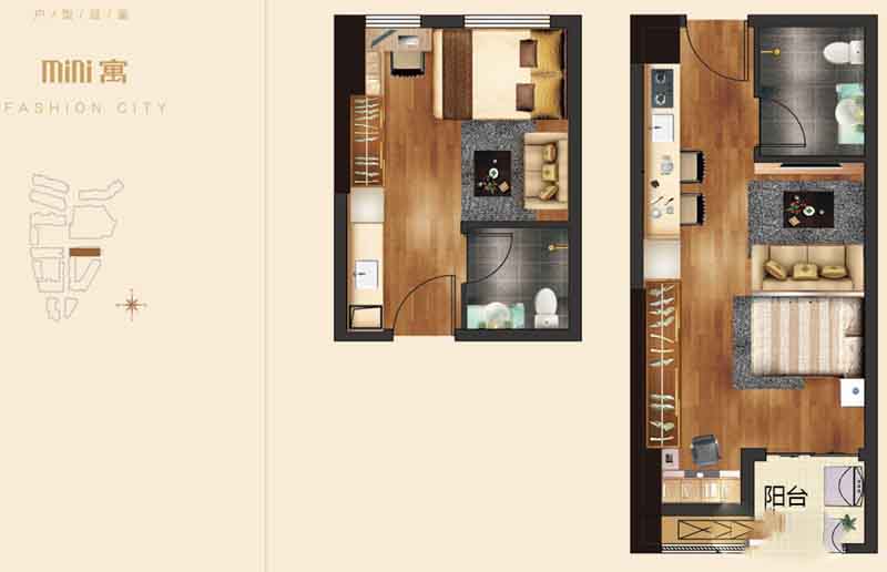 南湖时尚城三居室简欧风格140平米