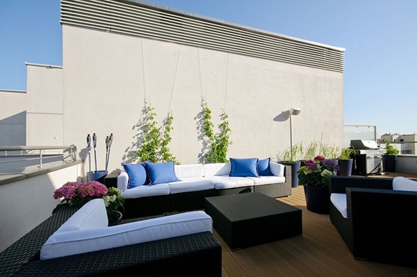 优雅清新 位于波兰的宜家型屋顶公寓