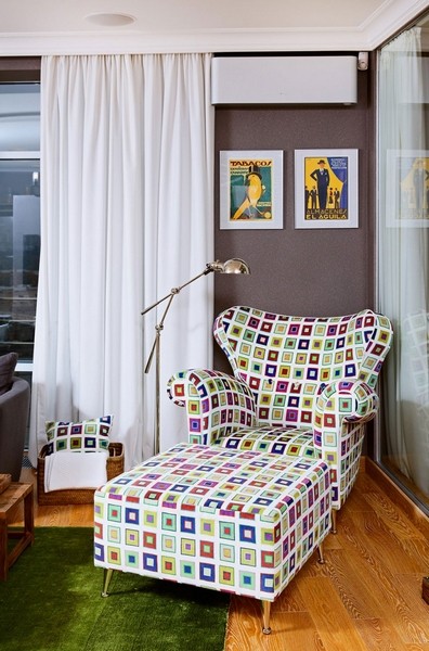 艺术气息 乌克兰风格色彩公寓