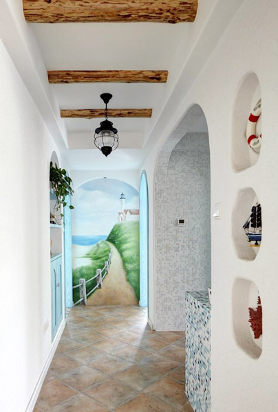 地中海家居装修 打造纯美小复式空间