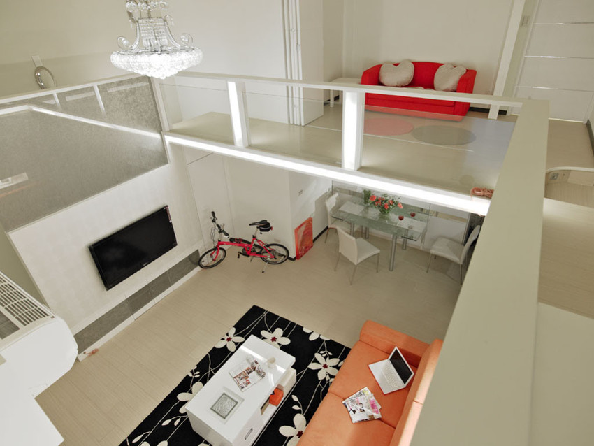 现代简约风格 白色LOFT式亮丽公寓