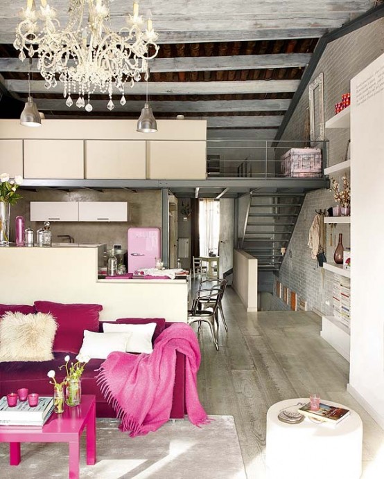 老式公寓 粉色情结绘出现代居家