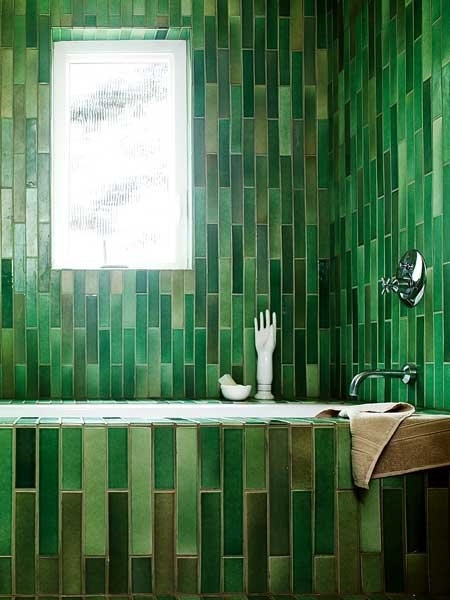 拒绝单调 打造清新绿色沐浴空间