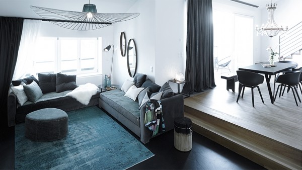 灯光营造整体设计感 德国现代风公寓