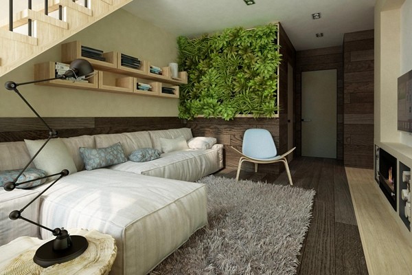 植物点缀家居 自然风挑高公寓