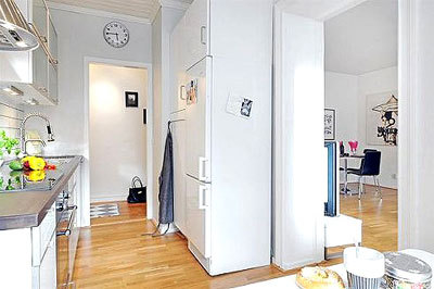 70平米两室一厅装修案例 魅力的绿色小家设计