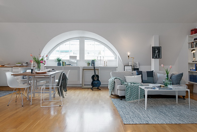 收纳美观协调处理 瑞典公寓改造