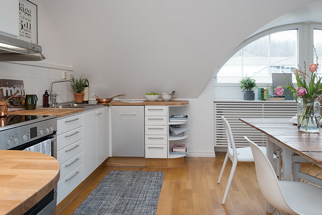收纳美观协调处理 瑞典公寓改造