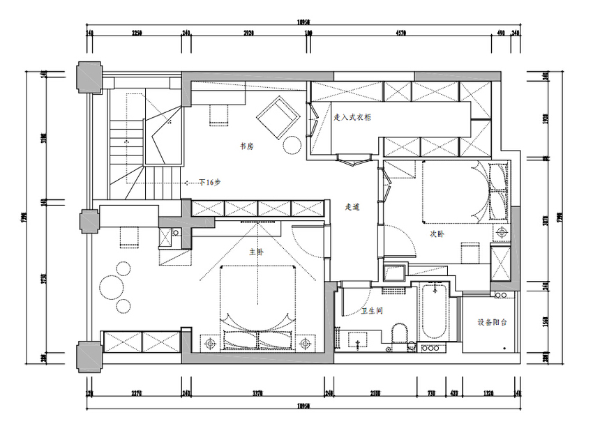 天山花园-现代简约-四居室-装修案例